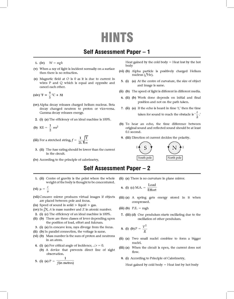 ICSE | 10 Sample Question Papers | Class 10 | Physics (For 2025 Exam) Oswaal Books and Learning Private Limited