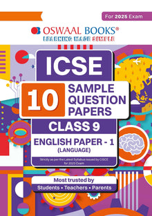 ICSE | 10 Sample Question Papers | Class 9 | English-1 (For 2025 Exam) Oswaal Books and Learning Private Limited