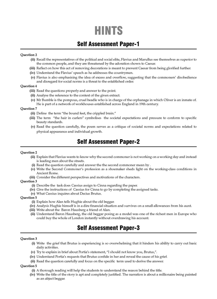 ICSE | 10 Sample Question Papers | Class 9 | English-2 (For 2025 Exam) Oswaal Books and Learning Private Limited