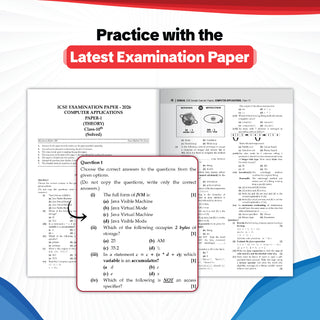 ICSE | 10 Sample Question Papers | Class 10 | Computer Applications (For 2027 Exam) | Includes–Board Paper 2026 & Specimen 2027 |With On Tips Notes, Mind Maps & Oswaal AI