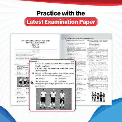 Oswaal ICSE | 10 Sample Question Papers | Class 10 | Physical Education (For 2027 Exam) | Includes – Board Paper 2026 & Specimen 2027 | With On Tips Notes, Mind Maps & Oswaal AI