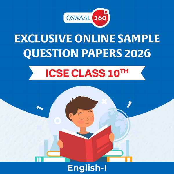 Oswaal Exclusive Online Sample Question Papers 2026 - ICSE - Class 10th - English-I