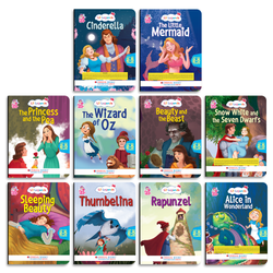 Lil Legends Fairy Tales for Kids | Set of 10 Books | Little Mermaid, Snow White, Rapunzel, Cinderella, Alice, Thumbelina, Wizard of Oz, Thumblina, Princess & the Pea & more | Age 2-5 Years