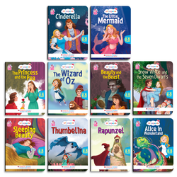 Lil Legends Set of 10 Fairy Tales Gift Box Set for Kids | Cinderella, Snow White, Thumbelina, Little Red Riding Hood and More | Bedtime Picture Stories | Age 2+