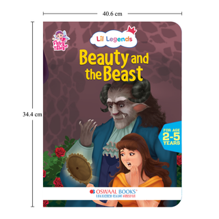 Lil Legends Fairy Tales Favourites Set of 4 Story Books for Kids Age 2-5 Years - Beauty and the Beast, Little Mermaid, The Princess and the Pea and Thumbelina | Illustrated Bedtime Stories
