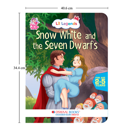 Lil Legends Fairy Tales Princess Classics Set of 4 Story Books for Kids Age 2-5 Years - Cinderella, Snow White and the Seven Dwarfs, Sleeping Beauty and Rapunzel | Illustrated Bedtime Stories