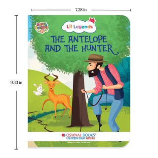 Lil Legends Moral Story Books - The Antelope and The Hunter | For Kids Age 2+ Years | Short English Bedtime Stories with Colourful Illustrations | Picture Book for Early Readers