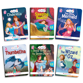Lil Legends Gift Set for Kids | Set of 10 Fairy Tales | Cinderella, Rapunzel, Sleeping Beauty, Snow White, Alice in Wonderland & More | Bedtime Stories | Age 2+