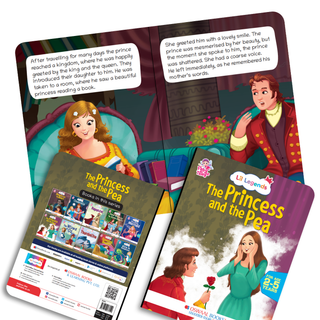 Lil Legends Fairy Tales Favourites Set of 4 Story Books for Kids Age 2-5 Years - Beauty and the Beast, Little Mermaid, The Princess and the Pea and Thumbelina | Illustrated Bedtime Stories