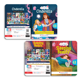 Lil Legends Fairy Tales Princess Classics Set of 4 Story Books for Kids Age 2-5 Years - Cinderella, Snow White and the Seven Dwarfs, Sleeping Beauty and Rapunzel | Illustrated Bedtime Stories