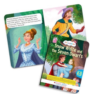 Lil Legends Fairy Tales Princess Classics Set of 4 Story Books for Kids Age 2-5 Years - Cinderella, Snow White and the Seven Dwarfs, Sleeping Beauty and Rapunzel | Illustrated Bedtime Stories