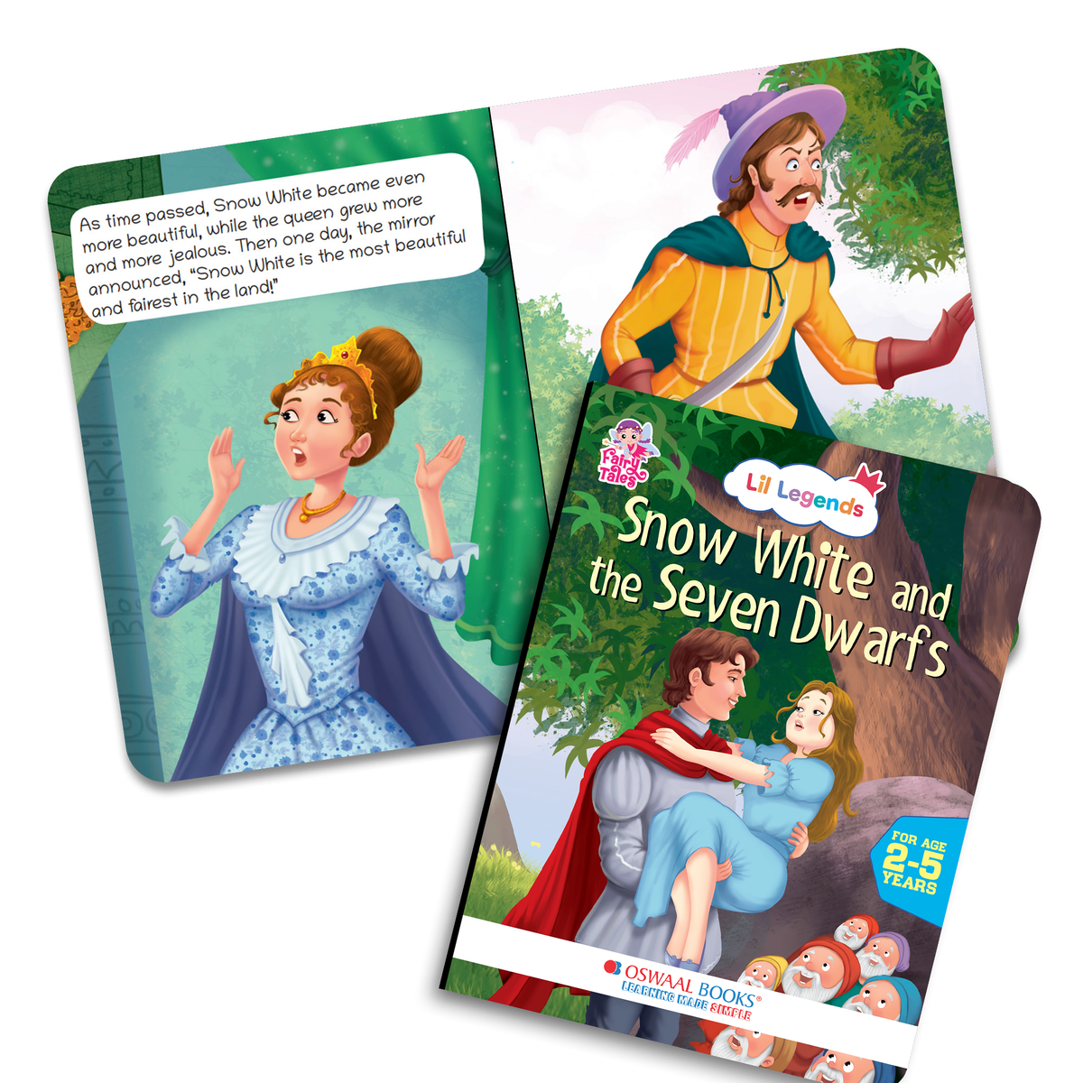 Oswaal Lil Legends Fairy Tales for Kids | Set of 5 Books | Little Mermaid, Snow White, Rapunzel, Cinderella & Alice in Wonderland | Bed Time Story Books | Age 2-5 Years