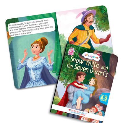 Oswaal Lil Legends Fairy Tales for Kids | Set of 5 Books | Little Mermaid, Snow White, Rapunzel, Cinderella & Alice in Wonderland | Bed Time Story Books | Age 2-5 Years