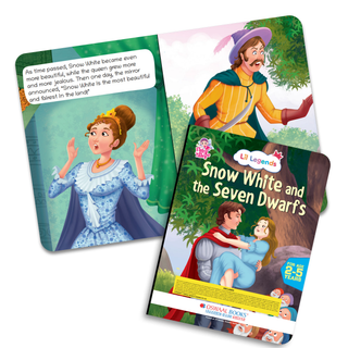 Lil Legends Set of 10 Fairy Tales Gift Box Set for Kids | Cinderella, Snow White, Thumbelina, Little Red Riding Hood and More | Bedtime Picture Stories | Age 2+