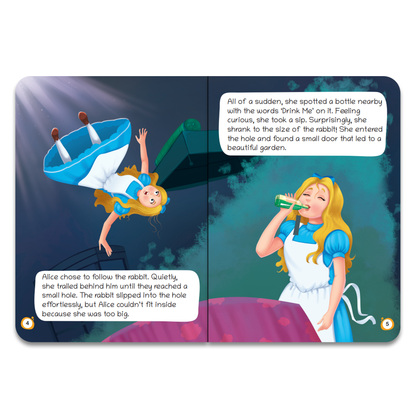 Lil Legends Fairy Tales Magical Classics Set of 2 Story Books for Kids Age 2-5 Years - Alice in Wonderland & Wizard of Oz | Illustrated Bedtime Stories for Imagination and Vocabulary