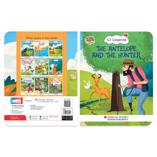 Lil Legends Moral Story Books - The Antelope and The Hunter | For Kids Age 2+ Years | Short English Bedtime Stories with Colourful Illustrations | Picture Book for Early Readers