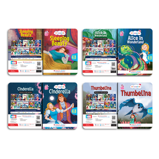 Lil Legends Gift Set for Kids | Set of 10 Fairy Tales | Cinderella, Rapunzel, Sleeping Beauty, Snow White, Alice in Wonderland & More | Bedtime Stories | Age 2+