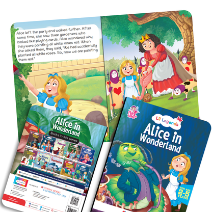 Lil Legends Fairy Tales Magical Classics Set of 2 Story Books for Kids Age 2-5 Years - Alice in Wonderland & Wizard of Oz | Illustrated Bedtime Stories for Imagination and Vocabulary