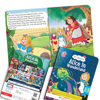 Lil Legends Fairy Tales for Kids | Set of 10 Books | Little Mermaid, Snow White, Rapunzel, Cinderella, Alice, Thumbelina, Wizard of Oz, Thumblina, Princess & the Pea & more | Age 2-5 Years