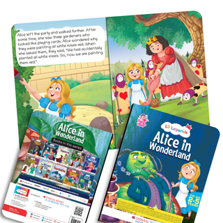 Lil Legends Fairy Tales Magical Classics Set of 2 Story Books for Kids Age 2-5 Years - Alice in Wonderland & Wizard of Oz | Illustrated Bedtime Stories for Imagination and Vocabulary