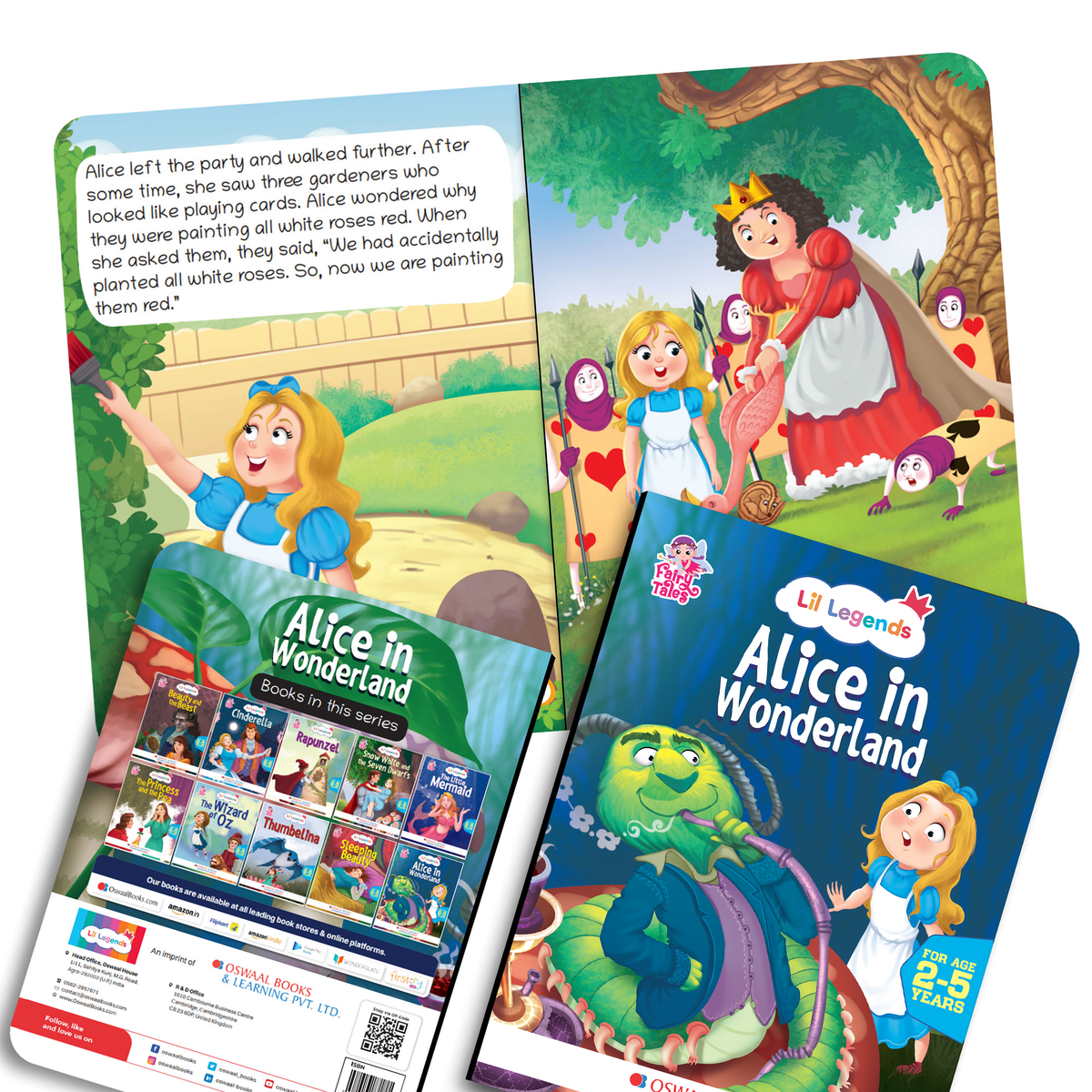 Lil Legends Fairy Tales for Kids | Set of 10 Books | Little Mermaid, Snow White, Rapunzel, Cinderella, Alice, Thumbelina, Wizard of Oz, Thumblina, Princess & the Pea & more | Age 2-5 Years