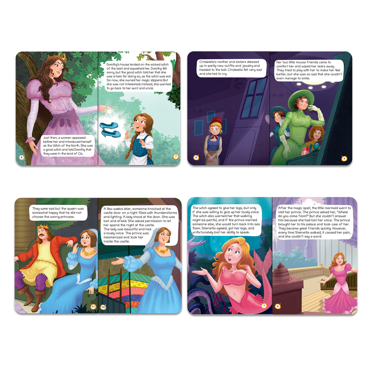 Lil Legends Fairy Tales for Kids | Set of 10 Books | Little Mermaid, Snow White, Rapunzel, Cinderella, Alice, Thumbelina, Wizard of Oz, Thumblina, Princess & the Pea & more | Age 2-5 Years