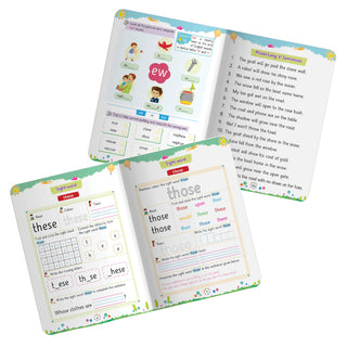 Lil Legends Incredible Phonics Level 4 Main Book and Sight Words Book | Set of 2 Books for Kids | Long Vowels, Complex Blends and High Frequency Words | For Class 1 and 2 | Age 6-8