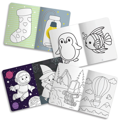 Lil Legends Books Of Crayon Colouring Vol 1-4 Set of 4 | Boosts Focus, Colour Recognition and Creativity | Fun Activity Books With Bold Outlines | For Nursery/LKG/UKG | Age 3+