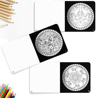 Lil Legends Let's Colour Set of 6 Colouring Books | Animals, Toys, Dreams, Dragons, Nature and Oceans | Travel-Friendly Hardboard Support | For UKG/Primary | Age 4+