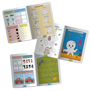 Lil Legends Books of Activities for Age 3+, 4+ and 5+ | Set of 3 Books | Puzzles, reasoning, Colouring, Counting, Matching and More | Early Learning Workbook | For UKG/Class 1