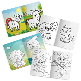 Lil Legends Jumbo Colouring Books Vol 1-4 for Kids | Bold Outlines and Big Designs | Animals, Birds, Everyday Objects and Nature | Fun Colouring Activity Books | Age 3+