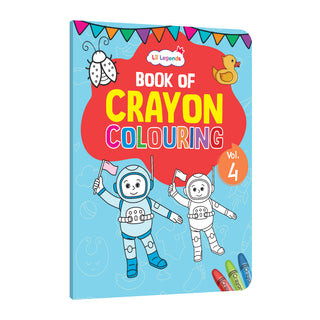 Lil Legends Book Of Crayon Colouring Vol 4 for Kids | Animals, Birds and Surrounding World | Boosts Focus, Creativity and Patience | Fun Activity Book | For UKG/Class 1/Class 2 | Age 4+