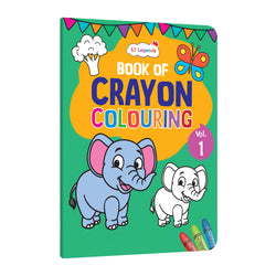 Lil Legends Crayon Colouring Book Vol 1 for Kids | Bold Outlines and Simple Designs | Animals, Birds and More | Fun Colouring Activity Book | For Nursery/LKG | Age 2+