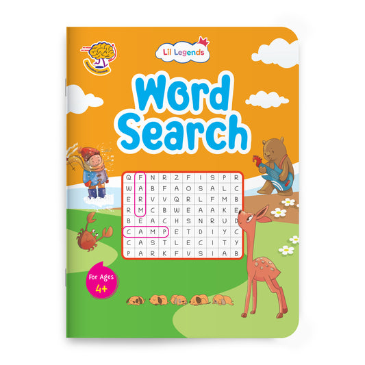 Lil Legends Word Search Puzzle Book for Kids Age 4+ Years - Interactive Learning Activity Book | Fun & Educational Puzzles to Boost Vocabulary, Spelling & Focus | Brain Games for Children