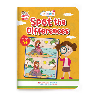 Lil Legends Spot the Difference Book for Kids Age 4+ Years - Interactive Learning Activity Book | Fun Puzzles to Boost Observation, Concentration & Critical Thinking | Brain Games for Children