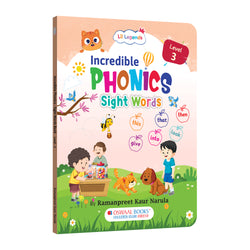 Lil Legends Incredible Phonics Level 3 Sight Words Book for Kids | Tricky and High Frequency Words | Reading Fluency and Fun Activity Book | For Class 1 and 2 | Age 5-7