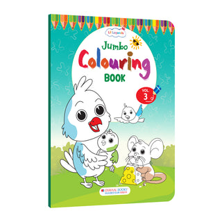 Lil Legends Jumbo Colouring Book Vol 3 for Kids | Bold Outlines and Fun Designs | Nature, Animals and Fun Scenes | Big Size Colouring Activity Book | For Toddlers/LKG/UKG | Age 5+