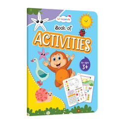 Lil Legends Book of Activities for Kids Age 3+ | Fun Learning Workbook with Tracing, Colouring, Matching and Puzzles | Early Learning Activity Book | For Toddlers/Nursery/LKG/UKG