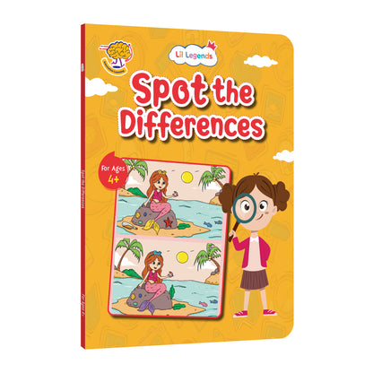 Lil Legends Spot the Difference Book for Kids Age 4+ Years - Interactive Learning Activity Book | Fun Puzzles to Boost Observation, Concentration & Critical Thinking | Brain Games for Children