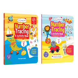 Lil Legends Number Learning Pack | Set of 2 Books | Number Tracing and Activity Levels 1 and 2 | Counting and Early Maths | India's First Pre-Writing Programme | Age 2-5