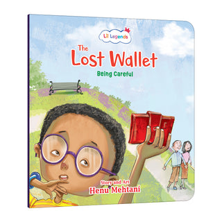 Lil Legends Mindful Moments Series - The Lost Wallet, Being Careful | Colourful Picture Story Book for Kids | Illustrated Stories to Build Self-Control and Emotional Learning | Age 5+