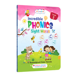 Lil Legends Incredible Phonics Level 2 Sight Words Book for Kids | High Frequency Words and Reading Practice | Vocabulary and Activity Book | For UKG and Class 1 | Age 4-6