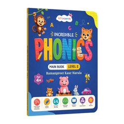 Lil Legends Incredible Phonics Level 2 Main Book for Kids | CVC Words, Short Vowels, 2 and 3 Letter Blending | Early Reading Foundation | Phonics Workbook | For UKG/ Class 1 | Age 4-6