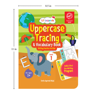 Lil Legends Complete Handwriting Journey | 8 Books | Lines and Patterns to Cursive | Uppercase, Lowercase and Number Tracing | India's First Pre-Writing Programme | Age 2+