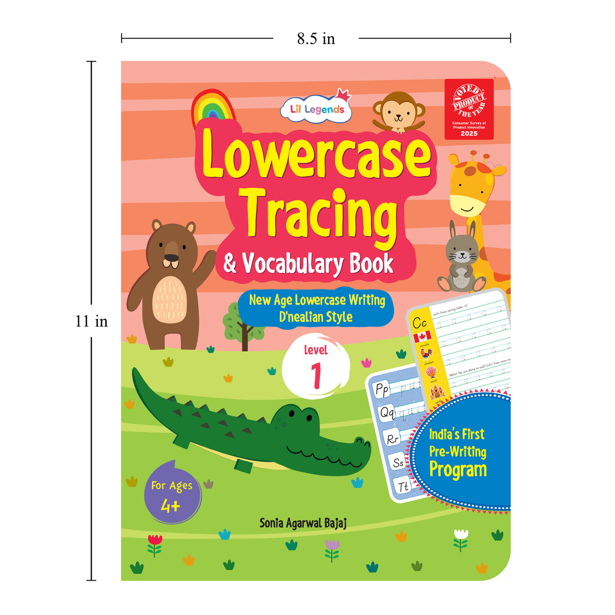 Lil Legends Complete Print Writing Pack | Set of 5 Books | Uppercase, Lowercase A-Z and Number Tracing 0-9 | India's First Pre-Writing Programme | Nursery/LKG/UKG | Age 2-6