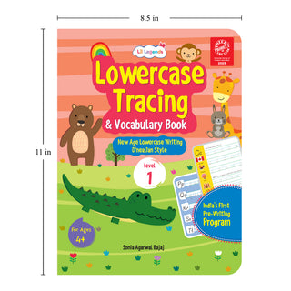 Lil Legends Complete Print Writing Pack | Set of 5 Books | Uppercase, Lowercase A-Z and Number Tracing 0-9 | India's First Pre-Writing Programme | Nursery/LKG/UKG | Age 2-6