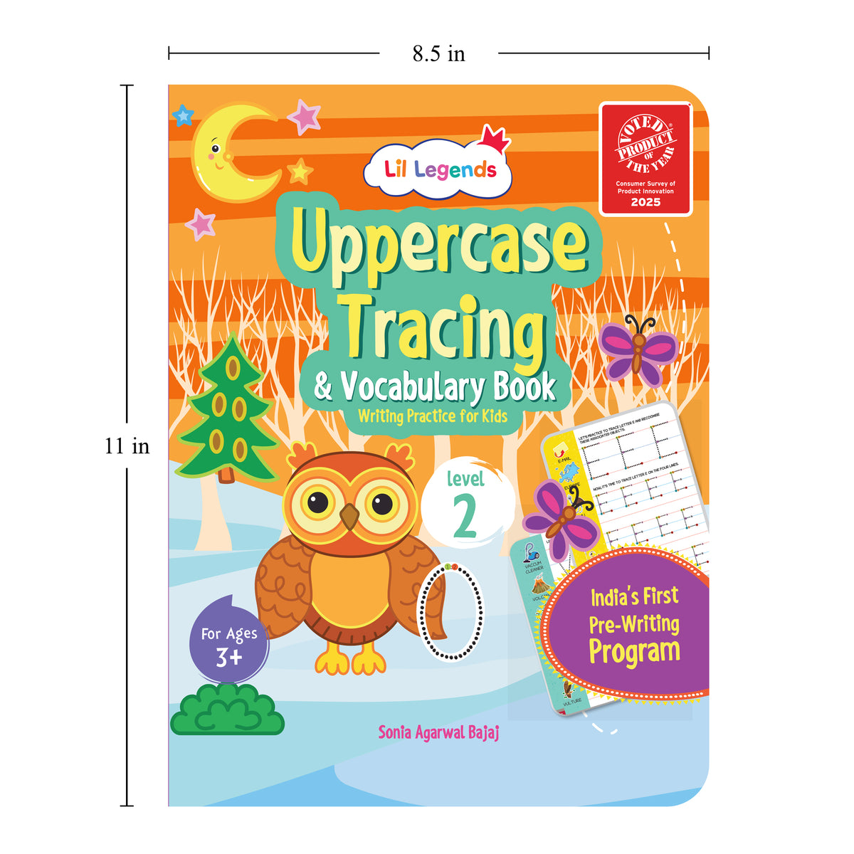 Oswaal Lil Legends Alphabet Writing Starter Pack | 3 Books | Uppercase A-Z Levels 1 and 2 + Lowercase D'Nealian Style | India's First Pre-Writing Programme | LKG/UKG | Age 3-6