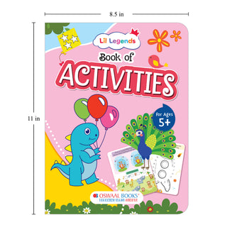 Lil Legends Book of Activities for Age 5+ | Fun Learning Workbook with Writing, Colouring, Phonics, Maths, Puzzles and More | Early Learning Activity Book | For Nursery/Kindergarten