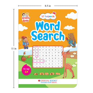 Lil Legends Interactive Learning Activity Book Combo Set of 2 for Kids Age 4+ Years - Spot the Difference & Word Search Puzzles | Brain Games to Boost Vocabulary, Observation & Critical Thinking