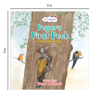 Lil Legends Mindful Moments Series - Pepper's First Peck, Trying New Things | Picture Story Book for Kids | Illustrated Stories to Build Self-Control and Emotional Learning | Age 5+